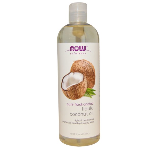 زيت جوز الهند ناو الخام 473 ملل   NOW Solutions Liquid Coconut Oil 16 oz 473ml