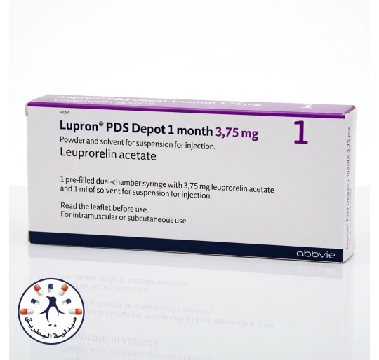 لوبرون بي دي إس ديبوت 1 شهر 3.75 مجم مسحوق ومذيب لمعلق للحقن | Lupron PDS Depot 1 month 3.75 mg Powder and Solvent for Injection لوبرون بي دي إس ديبوت 1 شهر 3.75 مجم مسحوق ومذيب لمعلق للحقن | Lupron PDS Depot 1 month 3.75 mg Powder and Solvent for Injection