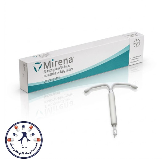 ميرينا 20 ميكروغرام / 24 ساعة لولب هرموني رحمي | Mirena 20 mcg/24h Intrauterine Delivery System ميرينا 20 ميكروغرام / 24 ساعة لولب هرموني رحمي | Mirena 20 mcg/24h Intrauterine Delivery System