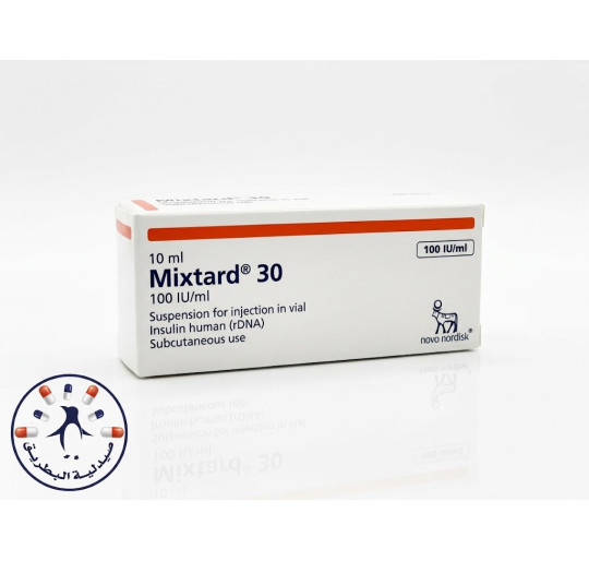 ميكستارد 30 100 وحدة دولية/مل 10 مل فيال | Mixtard 30 100 IU/ml 10 ml Vial   