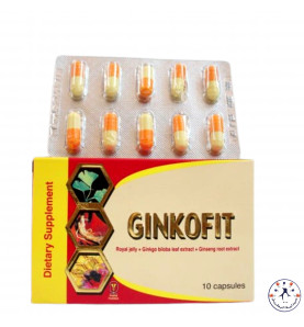 جنكوفيت أقراص لتقوية الذاكرة وتنشيط الدورة الدموية 30 كبسول Ginkovit Dietary Supplement 