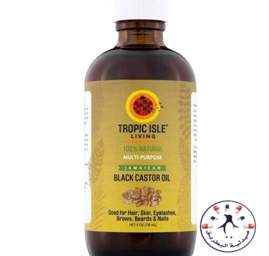 زيت الخروع الجاميكي الأسود 118 ملل    Tropic Isle Living Jamaican, 118 ml