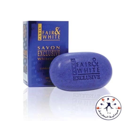صابونة فير أند وايت بالفيتامين سي   Fair & White Exclusive Whitenizer Exfoliating Soap 200gm